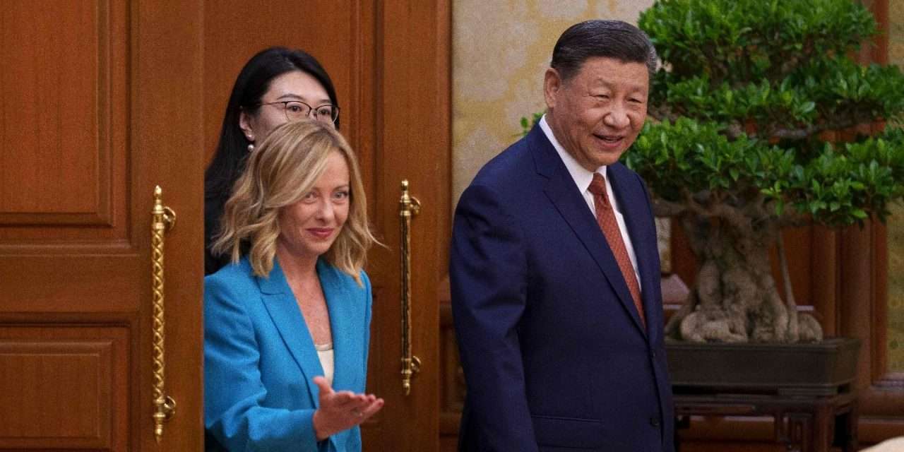 Xi a Meloni, pronti a cooperare su veicoli elettrici e IA. Sul tavolo anche Ucraina e riforma Onu