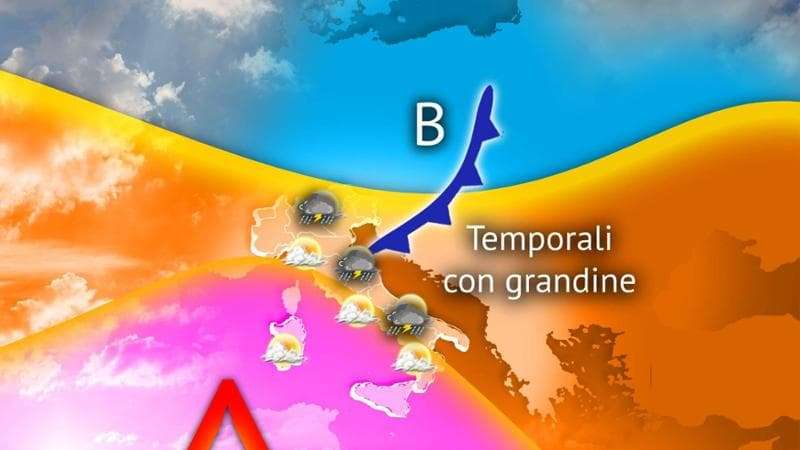 Meteo, weekend con qualche temporale in più, ma il caldo non molla la presa