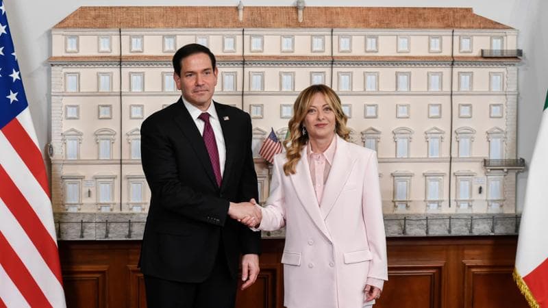 Rubio vede Meloni a Palazzo Chigi: Iran, Nato e Medio Oriente al centro del colloquio